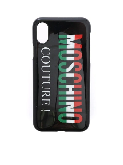 Shop Moschino Couture Logo In Black