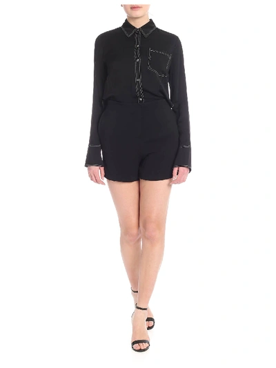 Shop Karl Lagerfeld Black Short Jumpsuit