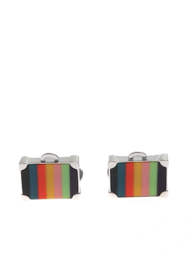 Shop Paul Smith Multicolor Suitcase Cufflinks