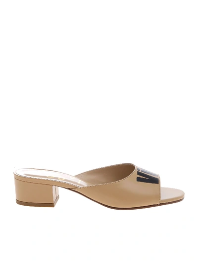 Shop Vivienne Westwood Initial Sandals In Beige