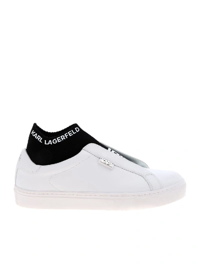 Shop Karl Lagerfeld Kupsole Sneakers In White