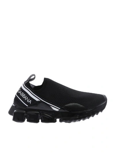 Shop Dolce & Gabbana Sorrento Melt Sneakers In Black