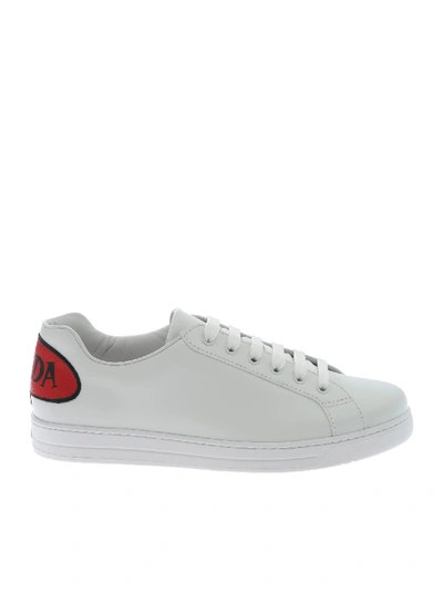 Shop Prada Fumetto Sneakers In White