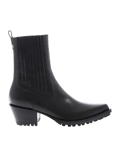 Shop Ermanno Scervino Texan Boots In Black Leather