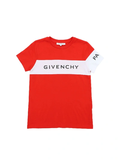 Shop Givenchy Paris Logo In Red