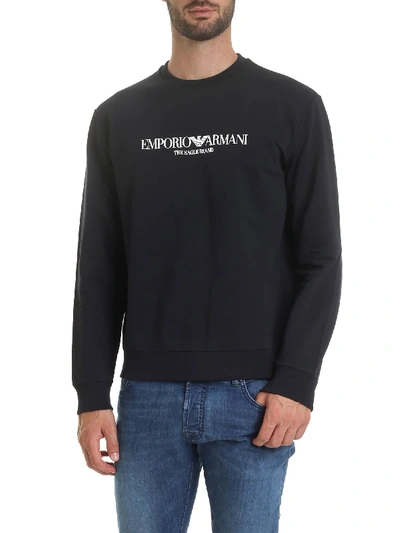 Emporio Armani Sweatshirt Black 8n1me8 1j04z 0999 In Dark Blue 