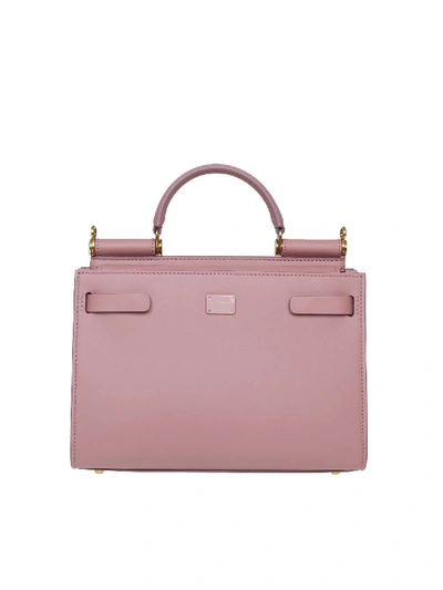 Shop Dolce & Gabbana Sicily 62 Small Bag In Powder Pink
