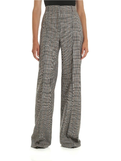 Shop Stella Mccartney Armidale Trousers In Prince Of Wales Check In Grey