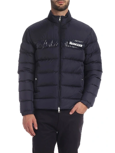 Shop Moncler Servieres Down Jacket In Dark Blue