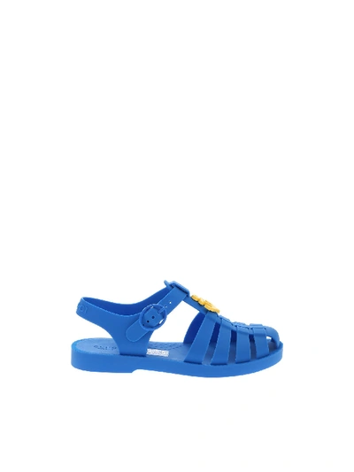 Shop Gucci Bluette Rubber Sandals