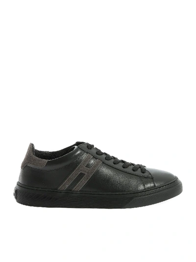 Shop Hogan H365 Sneakers In Black And Gray