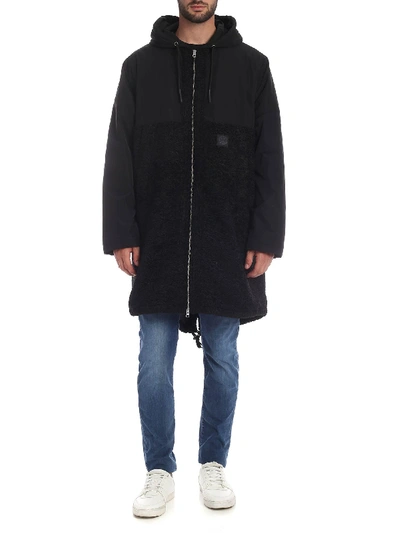 Shop Mcq By Alexander Mcqueen Chris Parka With Hood In Black