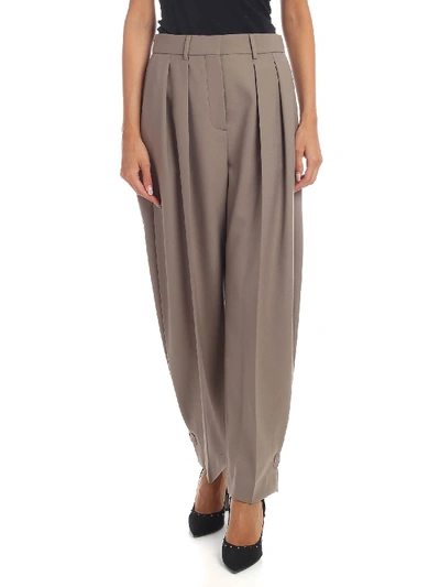 Shop See By Chloé Wide Leg Pants In Dove Grey