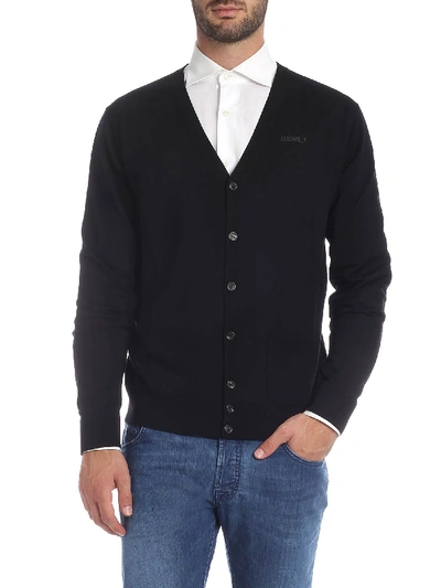Shop Dsquared2 Black Cardigan With Pockets