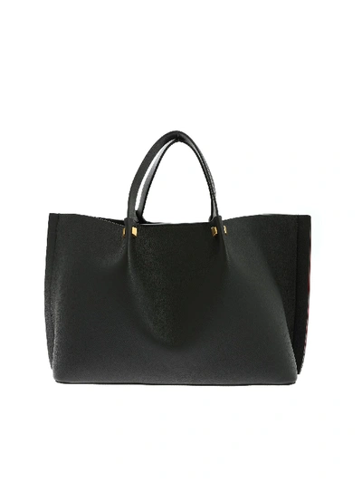 Shop Valentino Tote Medium Handbag In Black