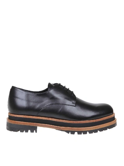 Shop Paloma Barceló Dagny Derby Shoes In Black Leather