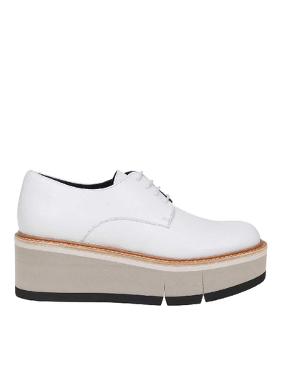 Shop Paloma Barceló Dulce Derby Shoes Chalk Colored Leather In White