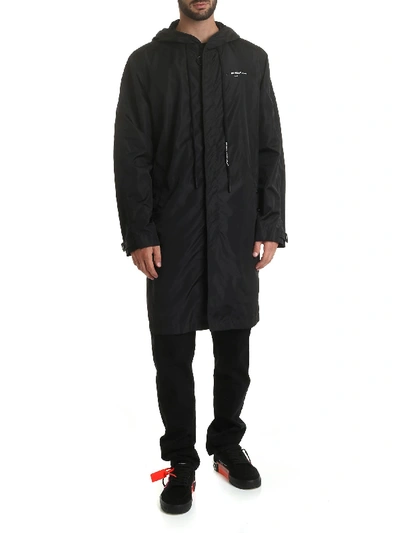 Shop Off-white Arrows Raincoat Black Jacket