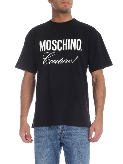 Shop Moschino Couture T-shirt In Black