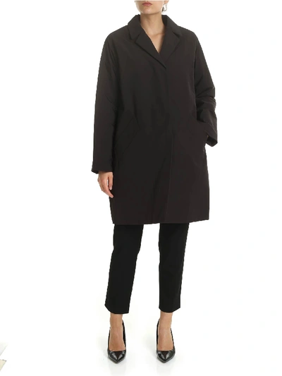 Shop Aspesi Marzapane Overcoat In Black