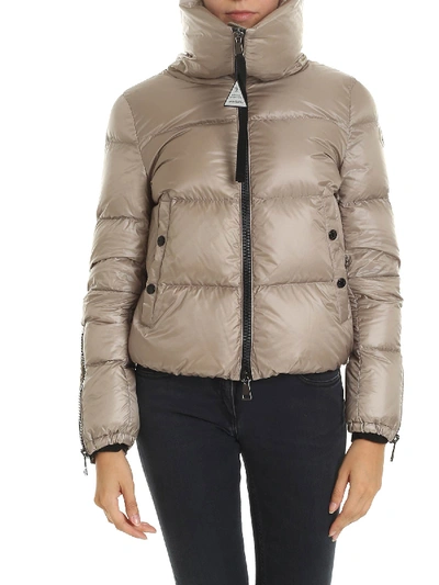 Moncler Bandama Down Jacket In Mud Color In Brown | ModeSens