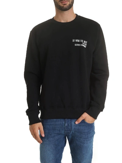 Shop Ih Nom Uh Nit Black Sweatshirt With Logo Print