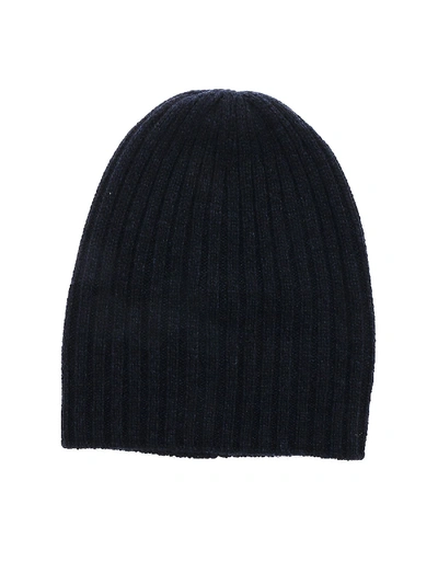 Shop Fedeli Blue Cashmere Beanie