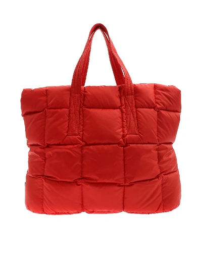 Shop Aspesi Red Quilted Bag