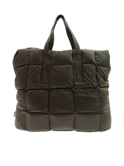 Shop Aspesi Army Green Quilted Bag