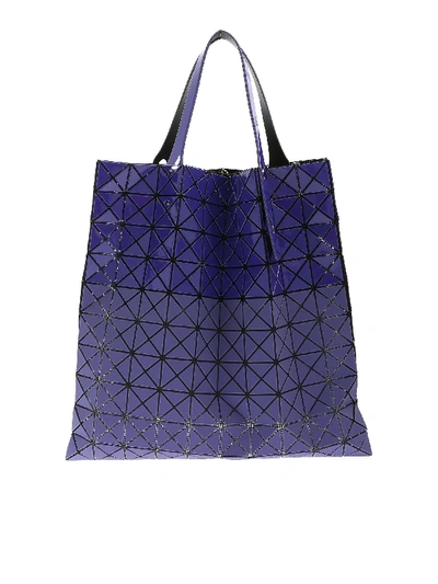 Shop Bao Bao Issey Miyake Prism Bi-texture Bag In Purple