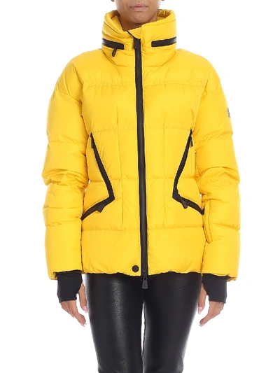 Shop Moncler Dixence Down Jacket In Yellow