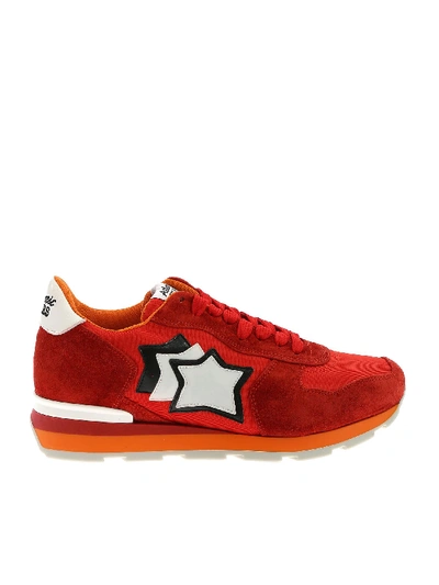 Shop Atlantic Stars Antares Sneakers In Red And Orange
