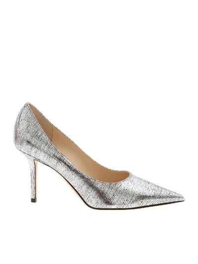 Shop Jimmy Choo Love 85 Pumps In Silver Color