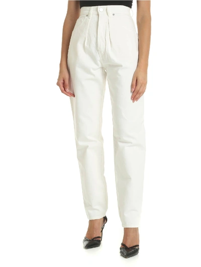 Shop Alberta Ferretti White High Waist Jeans