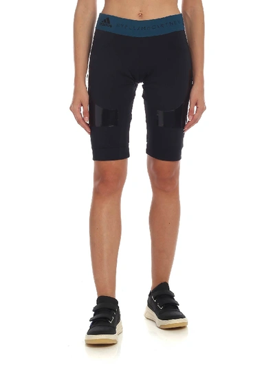 Shop Adidas By Stella Mccartney Hybrid Shorts In Black