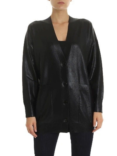 Shop Pinko Sebbene Cardigan In Black