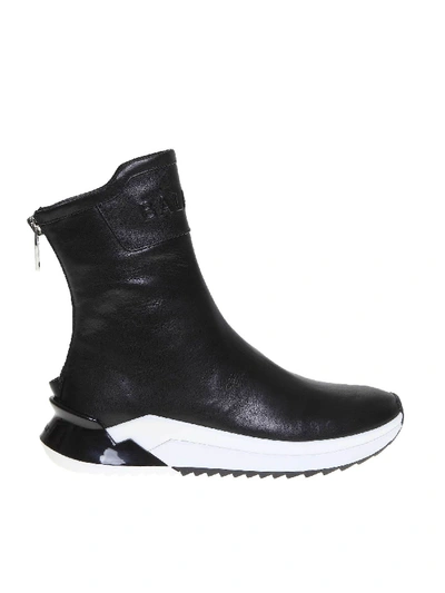 Shop Balmain B-glove Sneakers In Black