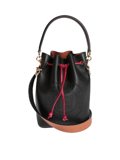 Shop Fendi Mon Tresor Small Bucket Bag In Black