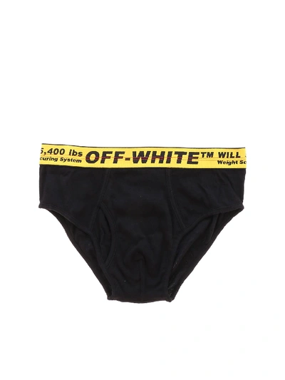 Shop Off-white Black Slip With Branded Band