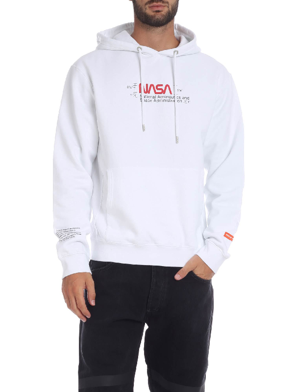 heron preston white nasa hoodie
