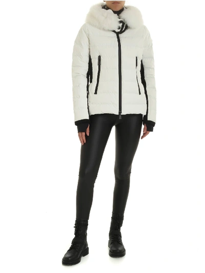 Shop Moncler Lamoura Down Jacket In White Color