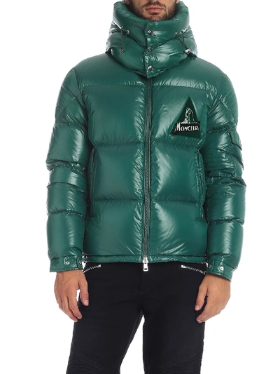 Shop Moncler Wilson Down Jacket In Green