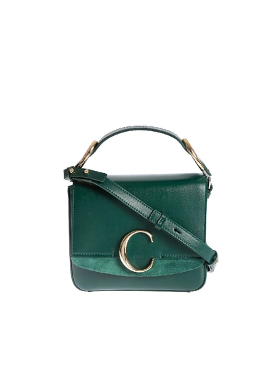 Shop Chloé B Small Purse In Rainforest Color In Green