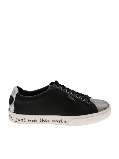 Shop Karl Lagerfeld Ikon Skool Sneakers In Black