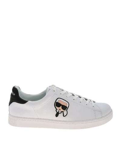 Shop Karl Lagerfeld Kourt Karl Ikonik 3d Sneaker In White