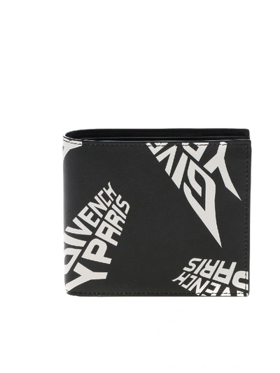 Shop Givenchy Printed Wallet In Black