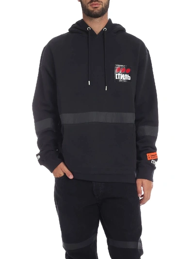 Shop Heron Preston Reflective Sweatshirt In Black