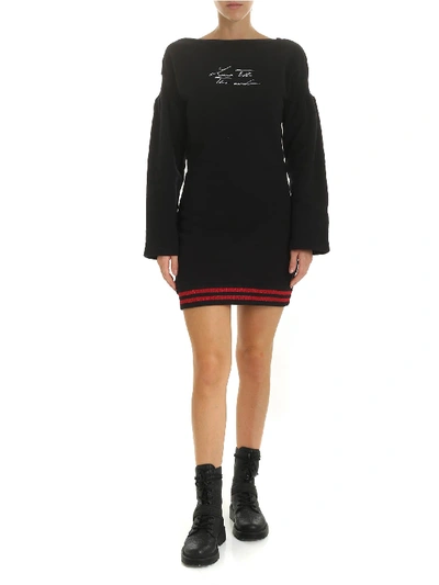 Shop Marcelo Burlon County Of Milan Love Tte Dress In Black