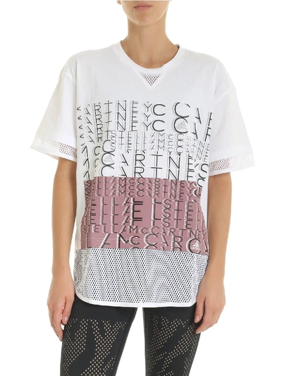 Shop Adidas By Stella Mccartney Logo Tee T-shirt In White