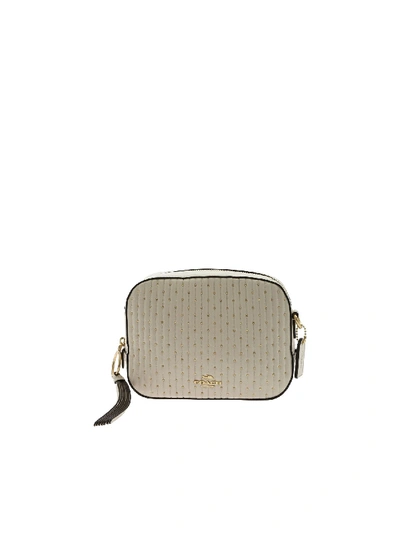 Shop Coach Camera Quilted Bag In Ivory Color In White